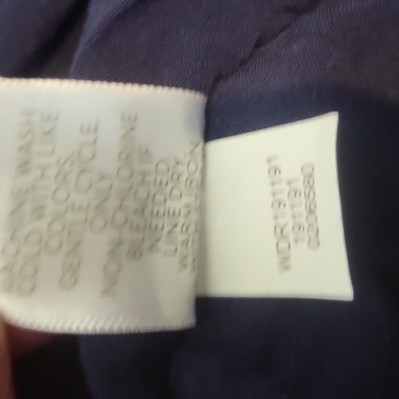 J. JILL Navy Floral  Rayon Sleeveless Hi Low Peplum Hem Maxi Dress - Picture 12 of 12